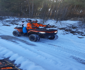 Екстремно офроуд приключение с мощно АТВ край Калофер - двама на едно АТВ