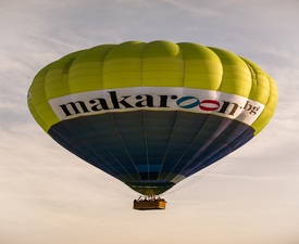 Панорамно издигане с балон + видеозаснемане с 4К action камера край София