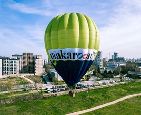 Свободен ДЕЛУКС полет с балон за четирима за 30 мин + видеозаснемане с 4к action камера + бутилка пенливо вино и сертификат край София