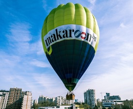 Свободен полет за четирима с балон за 30 минути + видеозаснемане с 4K action камера + чаша пенливо вино край София 