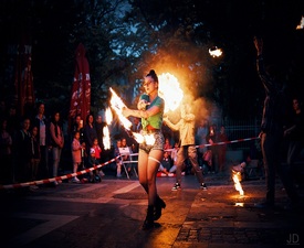 Kурс по въртене на огнен пой - Стани повелител на огъня за двама