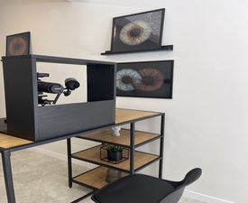 Turn your eyes into a unique picture with iris photography in Plovdiv - three irises in a frame