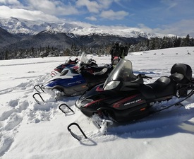 Give a 3-hour snowmobile trip for one person in the South Vitosha region