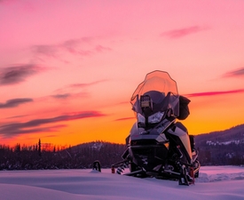  Adrenaline in the Mountain: Driving a snowmobile in Borovets for two on one snowmobile