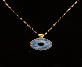 Подчертайте своята индивидуалност с Ирисово колие с Вашите очи край Бургас - медальон с 2 ириса