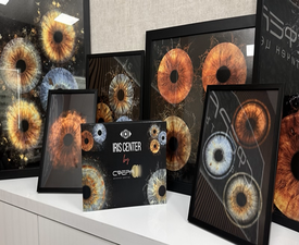 Изкуство и индивидуалност с Ирисова фотография в Русе - заснемане на три ириса в рамка