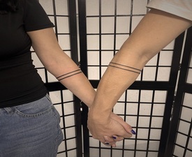 Спомен в мастило: Татуиране за двама в студио Мастилница - рисунка до 15х15 см 