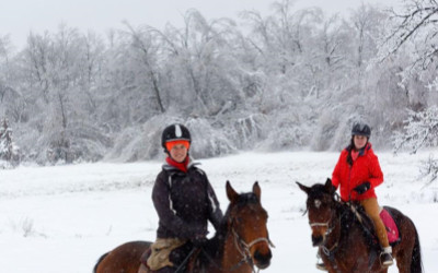 Зимна езда в бяло: Докосване до магията на природата Зимна езда в бяло: Докосване до магията на природата