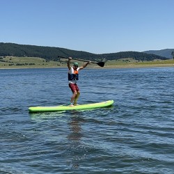 Paddle boarding on Batak Dam - 1 hour water adventure for one person Paddle boarding on Batak Dam - 1 hour water adventure for one person