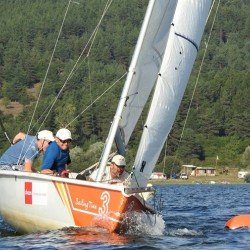 Начално обучение по ветроходство на язовир Искър 