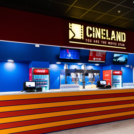 Gift screenings all over Bulgaria with "Two cinema tickets with popcorn and drinks included at Cineland in Sofia, Targovishte, Pleven, Pernik, Karlovo, Gabrovo and Veliko Tarnovo" from Makaroon