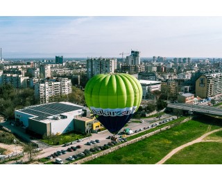 Lifting with hot-air balloon for four people over Plovdiv