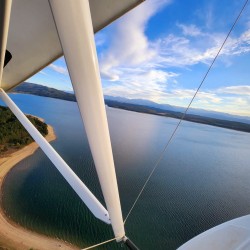 Полет с летяща лодка (хидроплан - амфибия) над яз. Искър