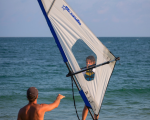 Among the waves with "Individual one-time windsurfing lesson" from Makaroon
