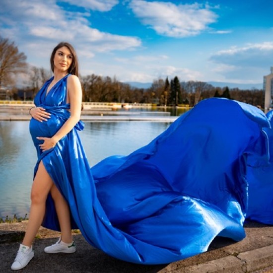 Изживейте своя специален момент с фотосесия Flying dress Mother to be в Пловдив от Makaroon