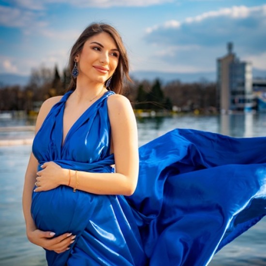 Изживейте своя специален момент с фотосесия Flying dress Mother to be в Пловдив от Makaroon