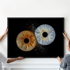 Превърнете вашите очи в уникална картина с ирисова фотография в Пловдив  - заснемане на два ириса