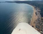 Панорамен полет над морето със самолет от Приморско от Макароон