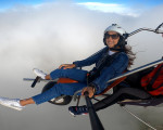 Полет с парапланер или паратрайк над Червен бряг от Макароон