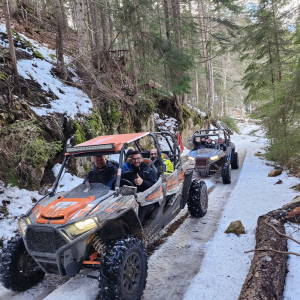A one-hour winter buggy ride near Pamporovo for two people A one-hour winter buggy ride near Pamporovo for two people