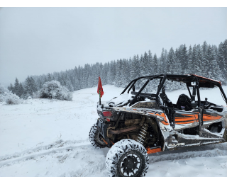 Снежно сафари RZR край Пампорово за трима души