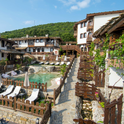 Overnight stay  for two in a VIP studio with private jacuzzi in the "Old Houses" Complex - Medovo with a bottle of wine and fruits Overnight stay  for two in a VIP studio with private jacuzzi in the "Old Houses" Complex - Medovo with a bottle of wine and fruits