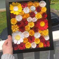 Art brunch for creating home decoration – painting using the quilling technique