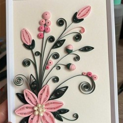 Art brunch for creating home decoration – painting using the quilling technique Art brunch for creating home decoration – painting using the quilling technique