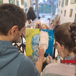 Споделено арт преживяване: Рисуване за двама на обща картина 