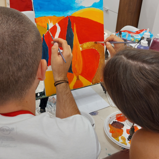 Създайте нещо красиво заедно с Рисуване за двама на обща картина от Makaroon