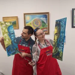 Споделено арт преживяване: Рисуване за двама на обща картина 