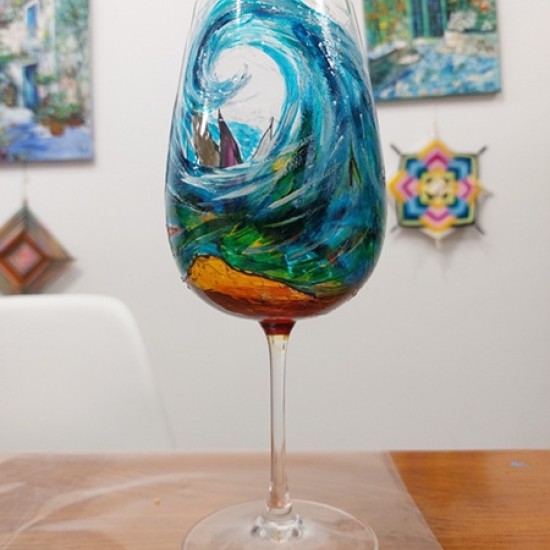 Създайте нещо красиво заедно с творческо ателие за Стъклопис за двама от Makaroon