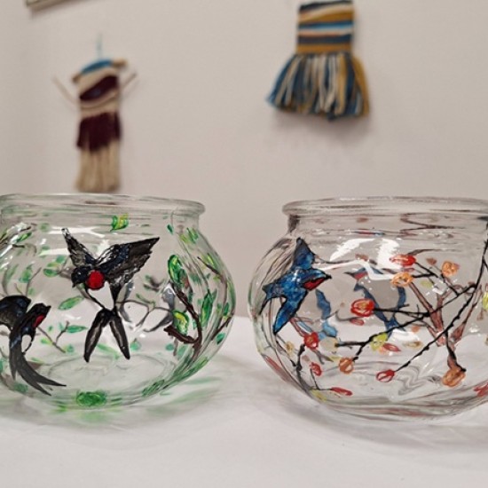 Създайте нещо красиво заедно с творческо ателие за Стъклопис за двама от Makaroon