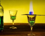 A glass of devilishly good drink with "Absinthe Tasting" in Plovdiv from Makaroon