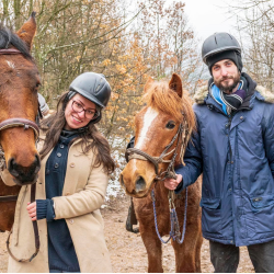 Horse riding for two - a winter fairy tale in nature near Svoge Horse riding for two - a winter fairy tale in nature near Svoge