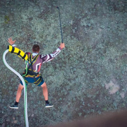 Bungee jump from a balloon and video shooting near Pravets