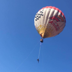 Bungee jump from a balloon and video shooting near Pravets