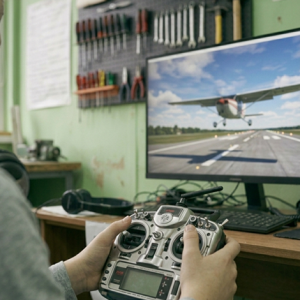 Урок по авиомоделизъм на симулатор за деца - приключение за малки пилоти