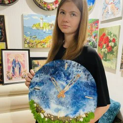 Работилница за изработка на морски часовник от епоксидна смола 30х30 см във Варна Работилница за изработка на морски часовник от епоксидна смола 30х30 см във Варна