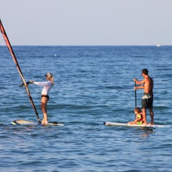 Wind and Sea: Windsurfing, Hawaiian surfing, SUP or kayaking lesson for one person from Nestinarka Surf School, Tsarevo Wind and Sea: Windsurfing, Hawaiian surfing, SUP or kayaking lesson for one person from Nestinarka Surf School, Tsarevo